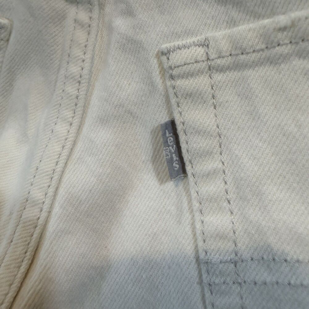 Levi's SilverTab Jeans Women's 30x31 White '94 Baggy Distressed Y2K Straight Leg - Picture 12 of 12